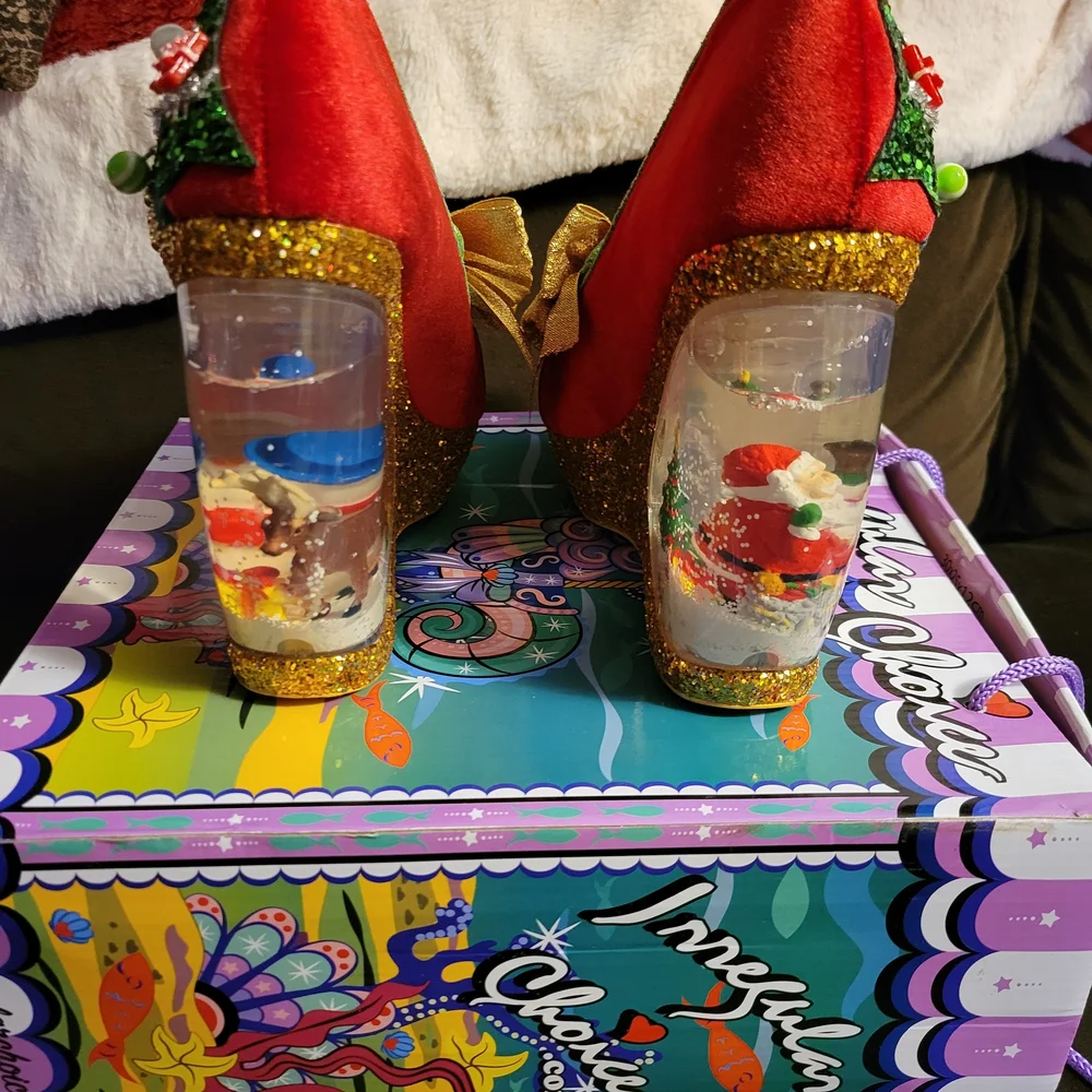 Rare Santa's Globe Irregular Choice Shoes - Picture 3 of 6